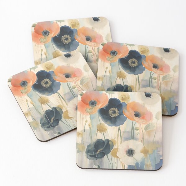 Artikelvorschau, Aquarell-Anemonen entworfen und verkauft von Peek-Designs.