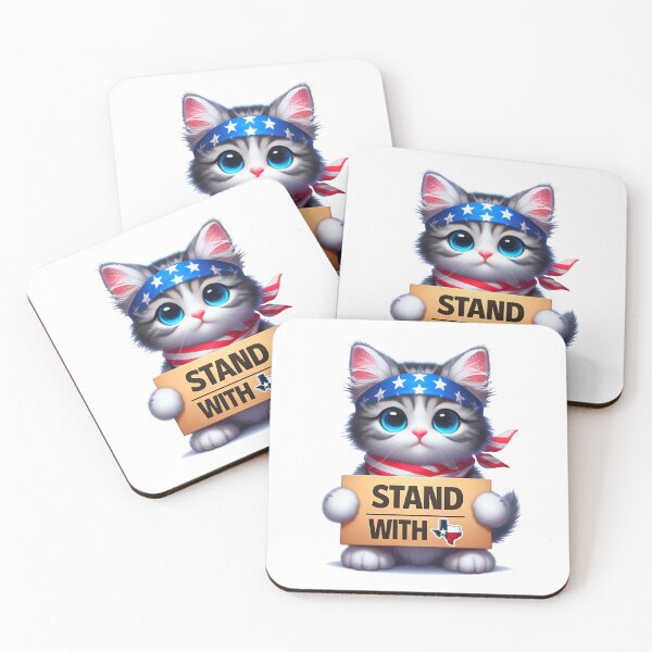 Item preview, Freedom Fighter Kitten Stand With Us designed and sold by PrintWizardArt.