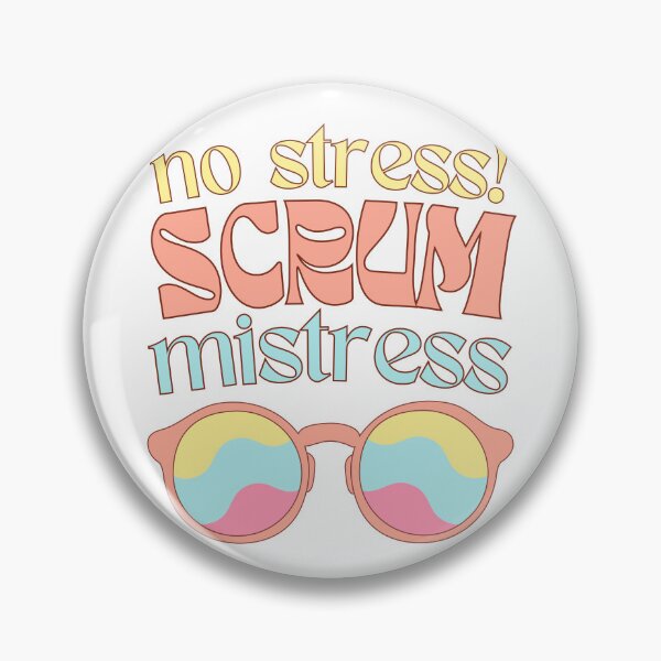 Item preview, Scrum master? No stress, Scrum mistress! Hippie vibes designed and sold by Drawmecute.