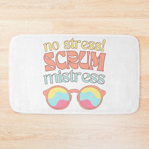 Item preview, Scrum master? No stress, Scrum mistress! Hippie vibes designed and sold by Drawmecute.