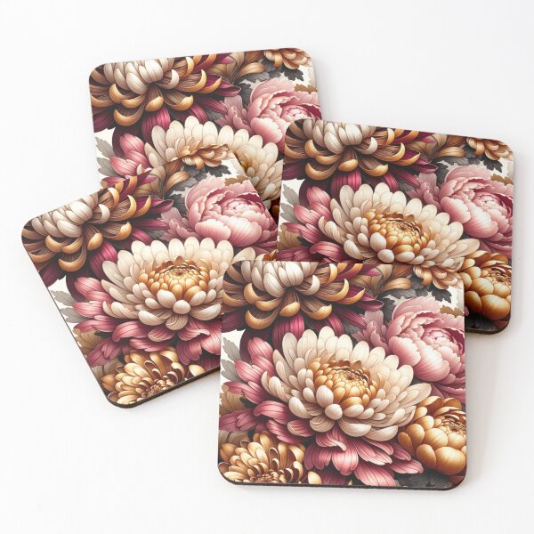 Item preview, Autumn Elegance Chrysanthemum & Peony Array designed and sold by NAFDesigns.