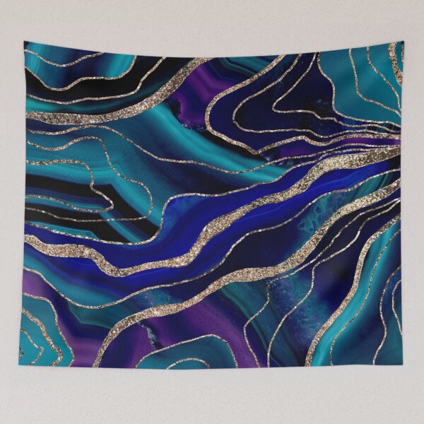 Item preview, Purple Blue Galaxy Nebula Agate Glam #1 (Photo of Glitter Only - Not Reflective) designed and sold by Anita's & Bella's Art.