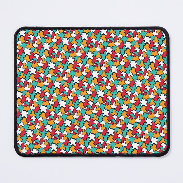 Item preview, Red Orange Green White Camo Blob Continuous Pattern designed and sold by Alchemy-A-La-G.