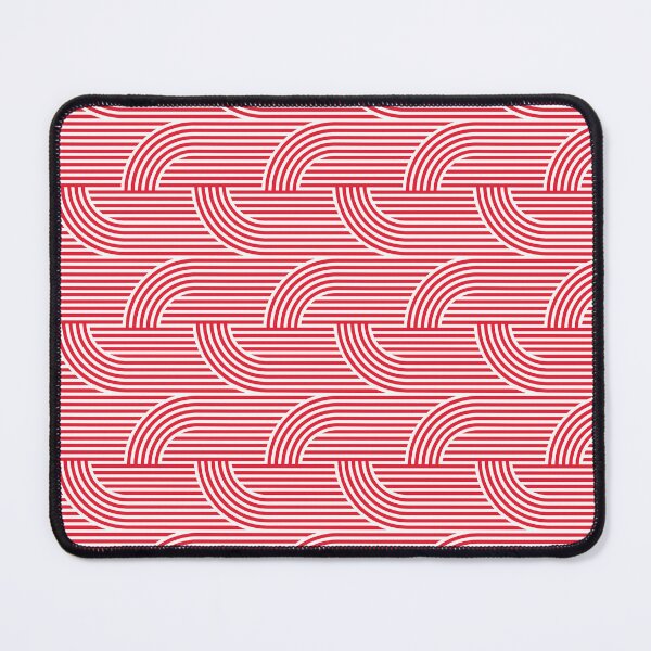 Item preview, Red Geometric Stripe Seamless Repeating Continuous Pattern Textile  designed and sold by Alchemy-A-La-G.