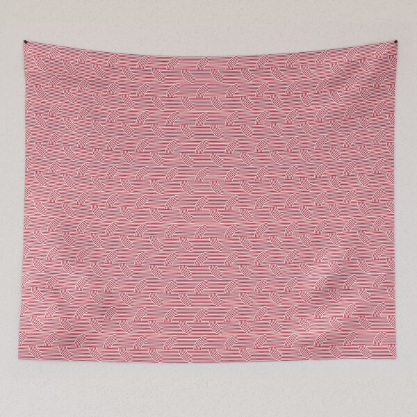 Item preview, Red Geometric Stripe Seamless Repeating Continuous Pattern Textile  designed and sold by Alchemy-A-La-G.
