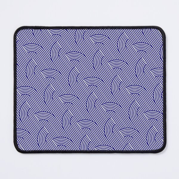 Item preview, Blue Geometric Stripe Seamless Repeating Continuous Pattern Textile  designed and sold by Alchemy-A-La-G.