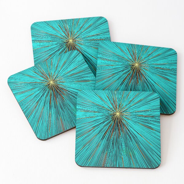 Item preview, Colorful Hyperdrive explosion - Turquoise with yellow highlights version designed and sold by DaveDanchuk.