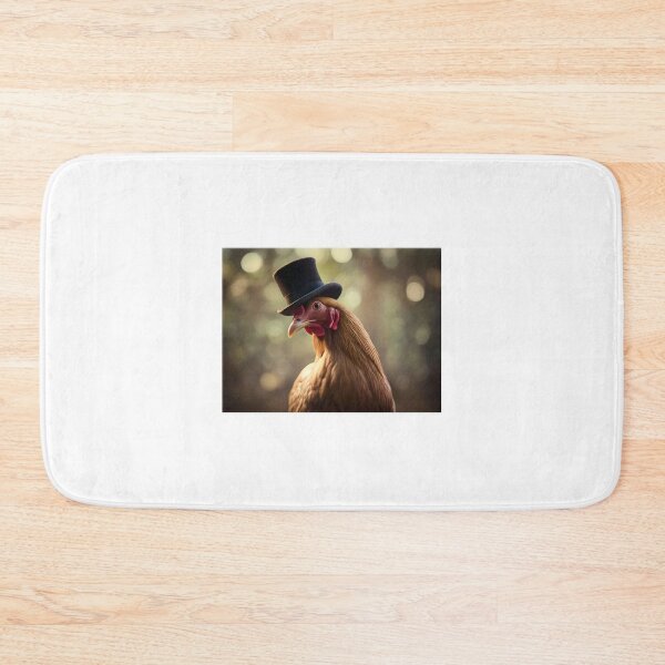 Item preview, Chicken wearing a top hat designed and sold by BlacCollection.