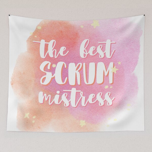 Item preview, Scrum master? The best Scrum mistress! Delicate and watercolor designed and sold by Drawmecute.