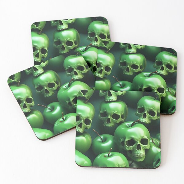 Item preview, Green Apple Liquid Skulls designed and sold by Ninjakandy.