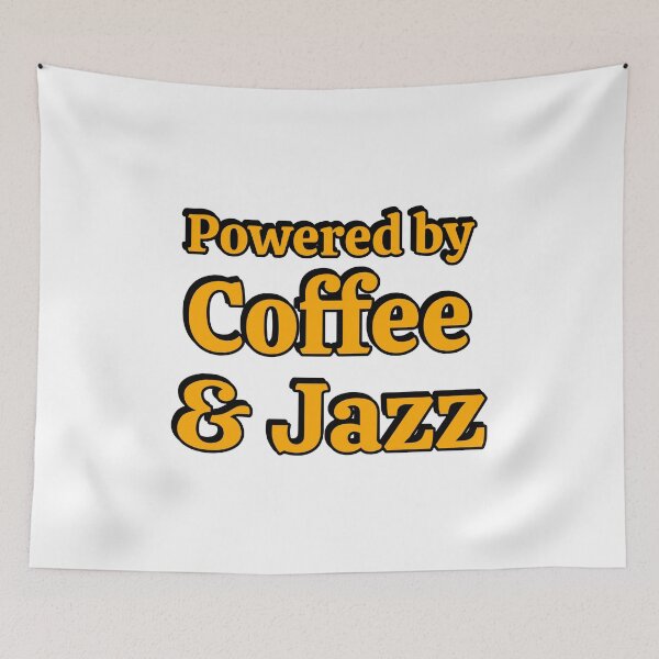 Item preview, Powered by coffee and Jazz designed and sold by Inspirationmotivation.