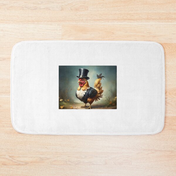 Item preview, Chicken wearing a top hat designed and sold by BlacCollection.