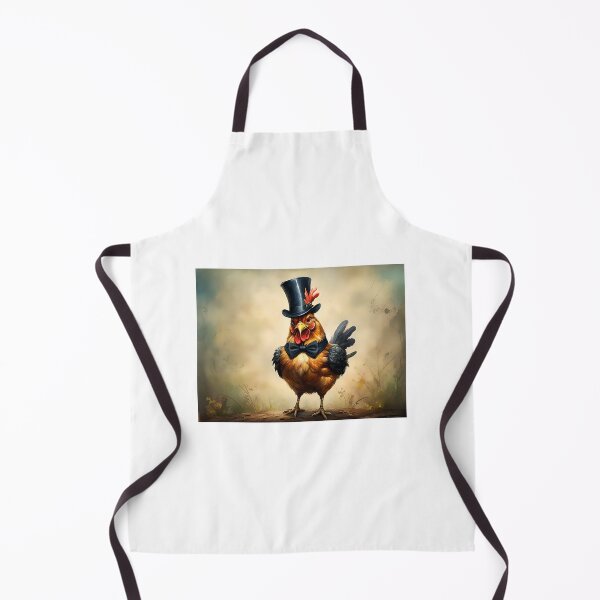 Item preview, Chicken wearing a top hat designed and sold by BlacCollection.