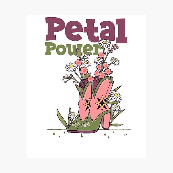 Item preview, Petal Power Blossoming Floral Boots Nature designed and sold by ElLocoMus.