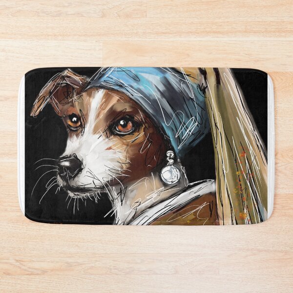 Item preview, Jack Russell with a Pearl Earring designed and sold by TraceyMackieArt.