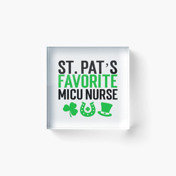 Item preview, St. Patrick's Day MICU Nurse designed and sold by Whackadoodletee.