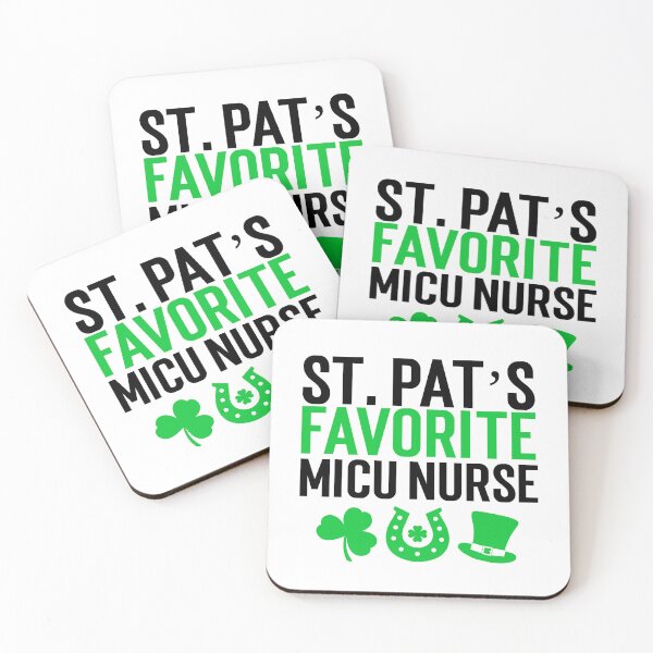 Item preview, St. Patrick's Day MICU Nurse designed and sold by Whackadoodletee.