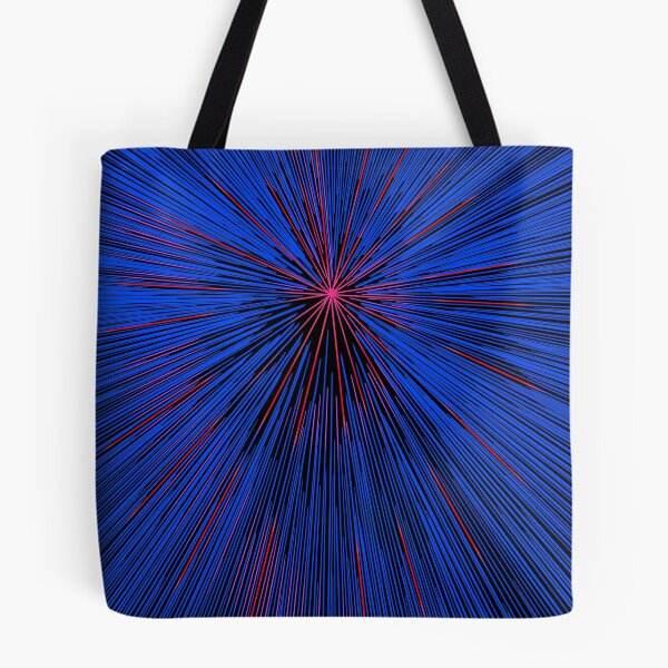 Item preview, Colorful Hyperdrive explosion - dark blue with neon red highlights version designed and sold by DaveDanchuk.