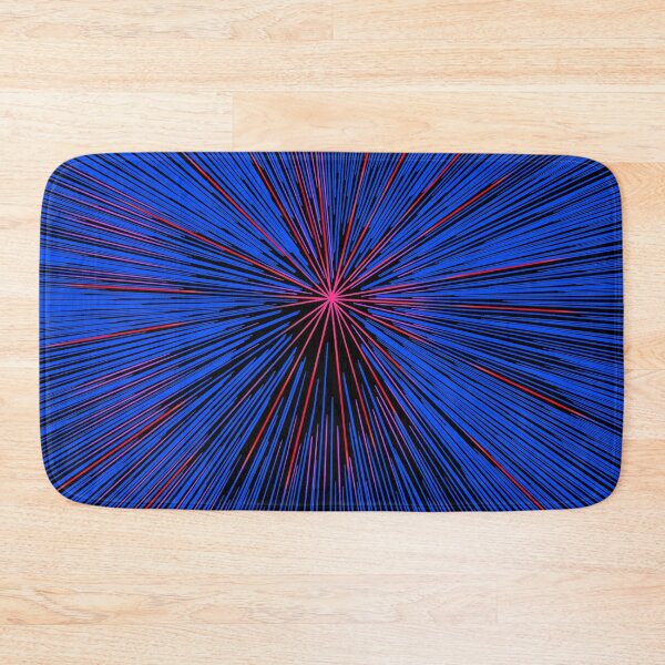 Item preview, Colorful Hyperdrive explosion - dark blue with neon red highlights version designed and sold by DaveDanchuk.