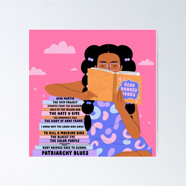 Item preview, Read Banned Books Art Print | Banned Books | I Read Banned Books | Digital Illustration designed and sold by danilawart.