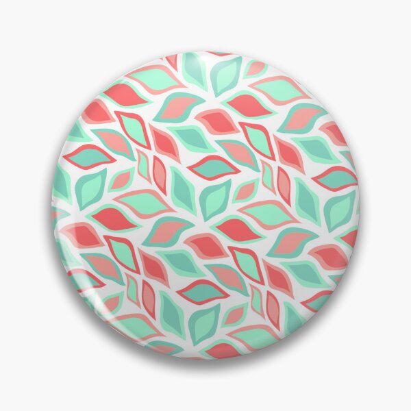 Item preview, Green & Pink Leaves Seamless Repeating Continuous Pattern Textile  designed and sold by Alchemy-A-La-G.