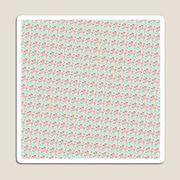 Item preview, Green & Pink Leaves Seamless Repeating Continuous Pattern Textile  designed and sold by Alchemy-A-La-G.