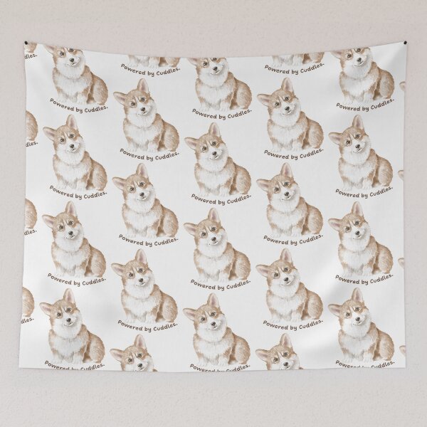 Item preview, Corgi Pup - Powered by Cuddles designed and sold by KerriAlexa Designs.