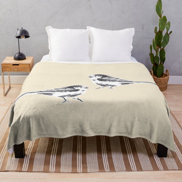 Item preview, Long-tailed Tit Bird (black / cream white) designed and sold by D-Vogt-Grafik.