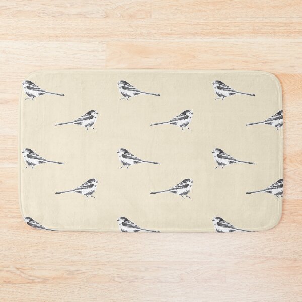 Item preview, Long-tailed Tit Bird (black / cream white) designed and sold by D-Vogt-Grafik.