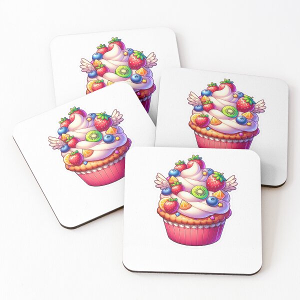 Item preview, Magical Fruit-Topped Cupcake Sticker designed and sold by mymagicstoreus.