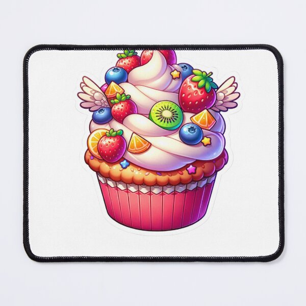 Item preview, Magical Fruit-Topped Cupcake Sticker designed and sold by mymagicstoreus.