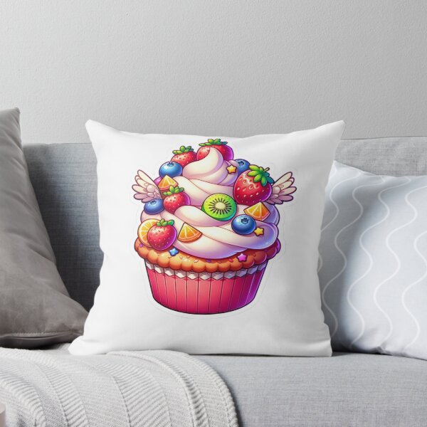 Item preview, Magical Fruit-Topped Cupcake Sticker designed and sold by mymagicstoreus.