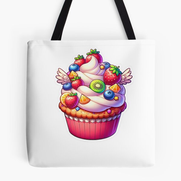 Item preview, Magical Fruit-Topped Cupcake Sticker designed and sold by mymagicstoreus.