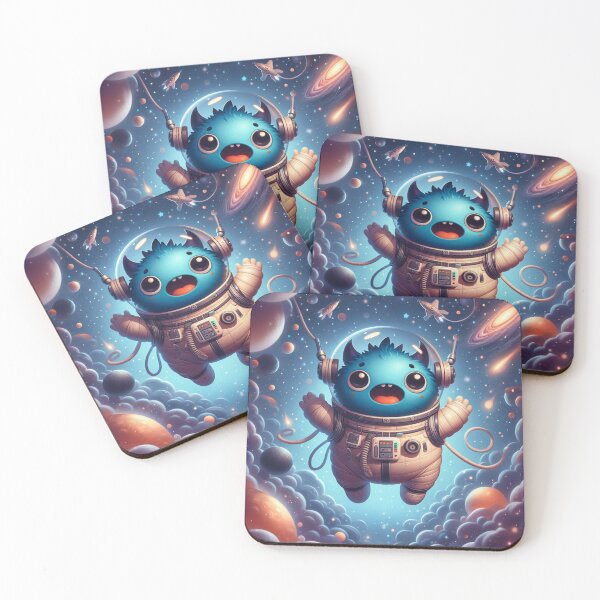 Item preview, Cute monster in space designed and sold by ArymeiCreations.