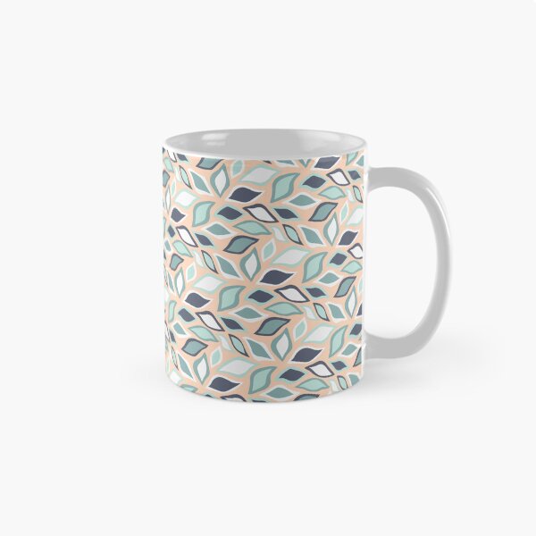 Item preview, Peach & Green Leaves Seamless Repeating Continuous Pattern Textile  designed and sold by Alchemy-A-La-G.