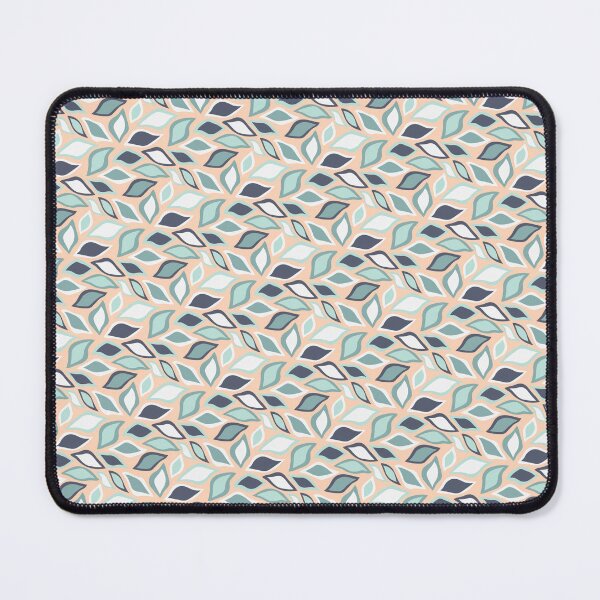 Item preview, Peach & Green Leaves Seamless Repeating Continuous Pattern Textile  designed and sold by Alchemy-A-La-G.
