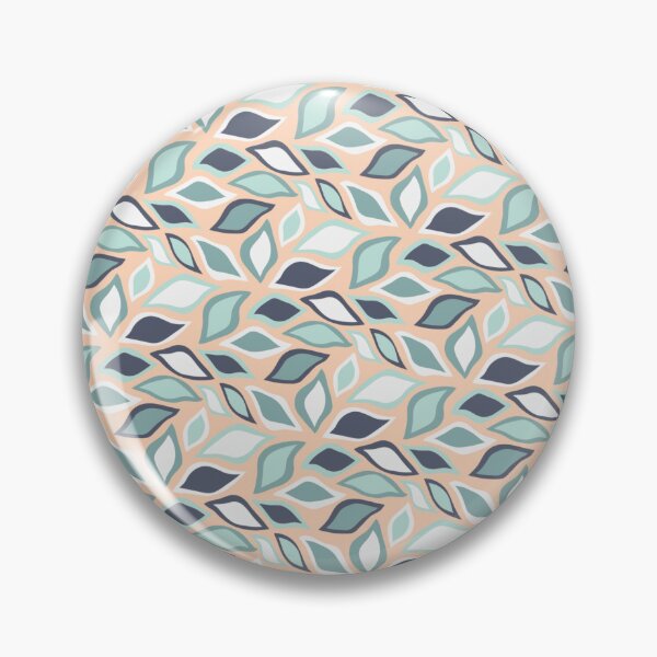 Item preview, Peach & Green Leaves Seamless Repeating Continuous Pattern Textile  designed and sold by Alchemy-A-La-G.