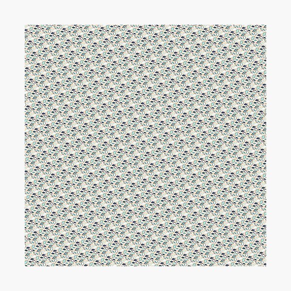 Item preview, Peach & Green Leaves Seamless Repeating Continuous Pattern Textile  designed and sold by Alchemy-A-La-G.
