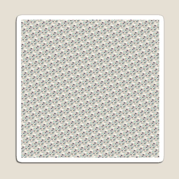 Item preview, Peach & Green Leaves Seamless Repeating Continuous Pattern Textile  designed and sold by Alchemy-A-La-G.