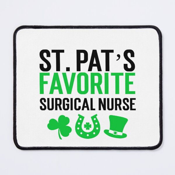 Item preview, St. Patrick's Day Surgical Nurse designed and sold by Whackadoodletee.