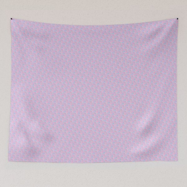 Item preview, Blue & Pink Leaves Seamless Repeating Continuous Pattern Textile  designed and sold by Alchemy-A-La-G.