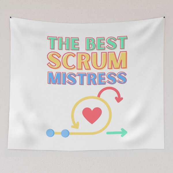 Artikelvorschau, Scrum Master? Die beste Scrum-Herrin! Buntes Schema entworfen und verkauft von Drawmecute.