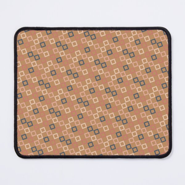 Item preview, Orange & Blue Squares Seamless Repeating Continuous Pattern Textile designed and sold by Alchemy-A-La-G.