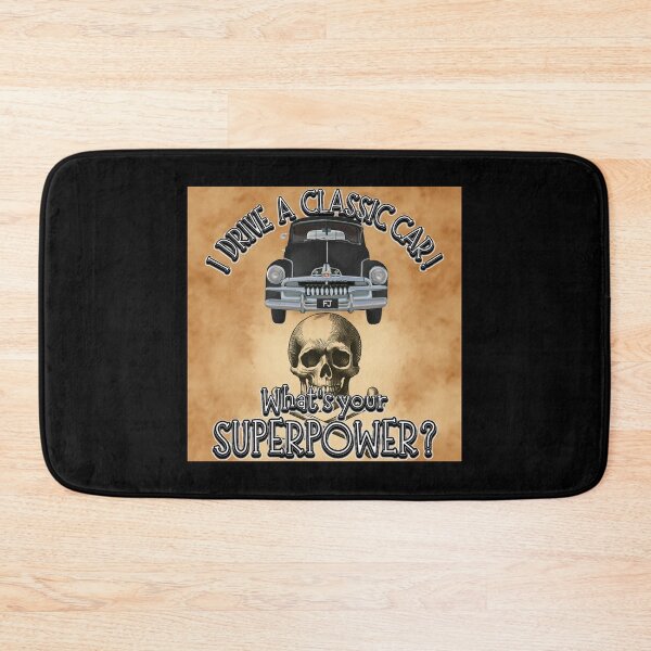Item preview, Black FJ Holden on Skull and Cross Bones - I DRIVE A CLASSIC CAR, whats your SuperPower? designed and sold by Michael van der Hoorn.