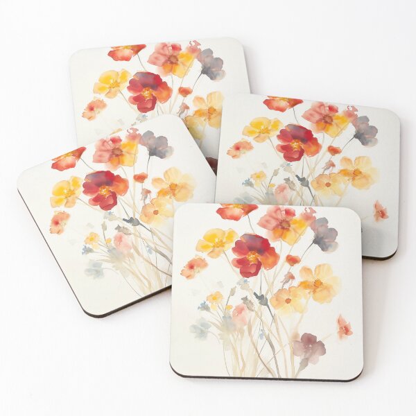Item preview, Watercolor Abstract Helenium designed and sold by Peek-Designs.