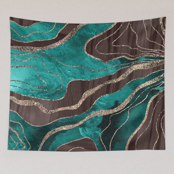 Item preview, Wood Ink Agate Glam #1 (Photo of Glitter Only - Not Reflective) designed and sold by Anita's & Bella's Art.