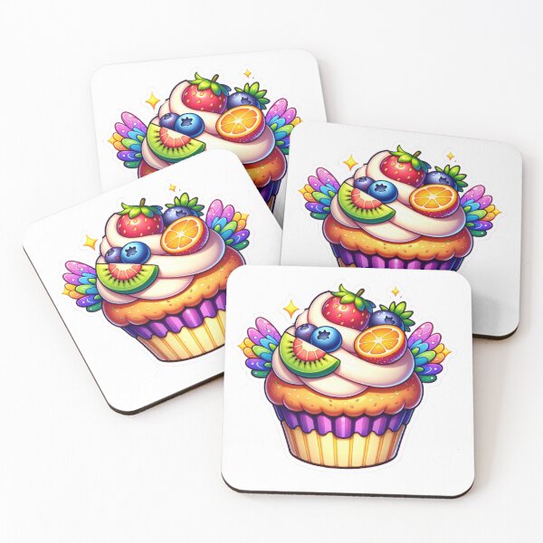 Item preview,  Magical Fruit-Topped Cupcake Sticker Volume 2 designed and sold by mymagicstoreus.