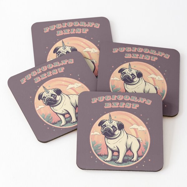 Item preview, Retro Pugicorns Exist designed and sold by Sheree Davis.