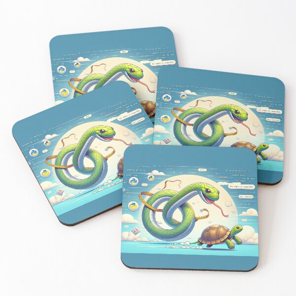 Item preview, Loops & Logic: Python's Turtle Odyssey designed and sold by TuringTacoTales.