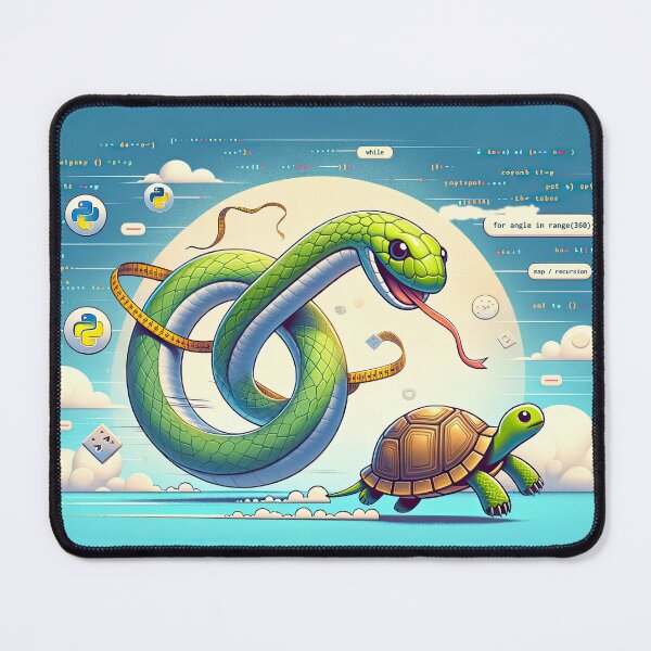 Item preview, Loops & Logic: Python's Turtle Odyssey designed and sold by TuringTacoTales.